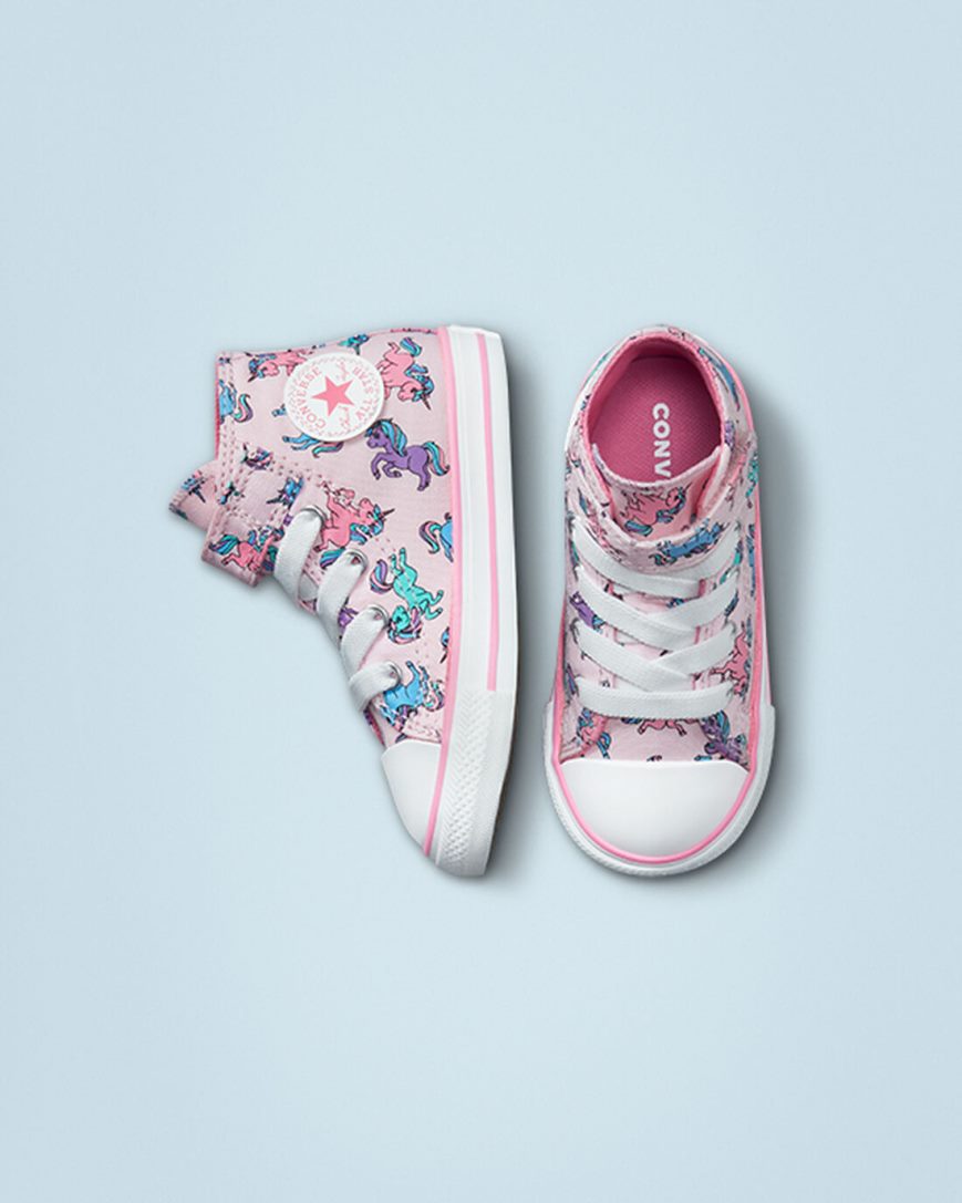 Zapatillas Altas Converse Chuck Taylor All Star Easy-On Unicorns Niña Rosas Azules | PE LE574W